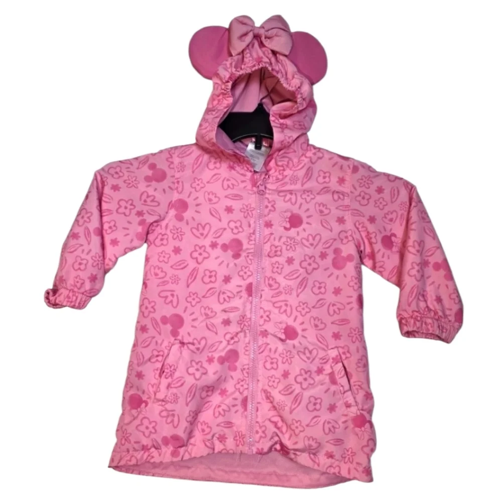 Disney Pink Minnie Mouse Hooded Jacket 3T